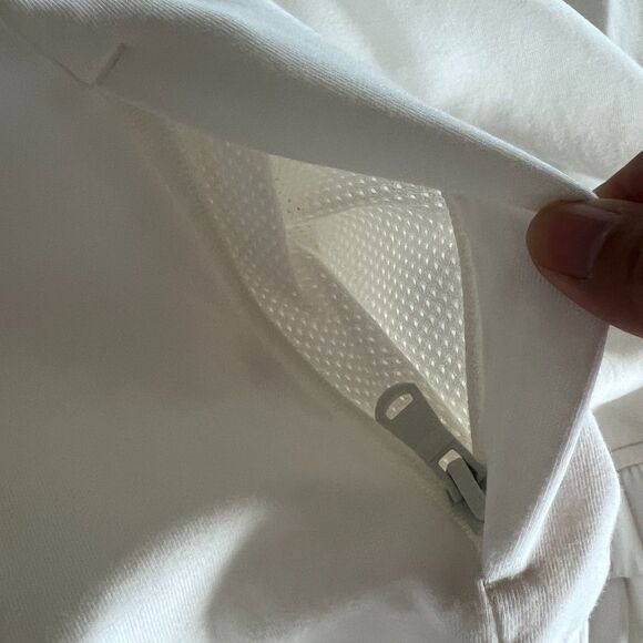 Old Navy Active Dynamic Fleece Half-Zip Sweatshirt Women Medium White Workout - Picture 10 of 14